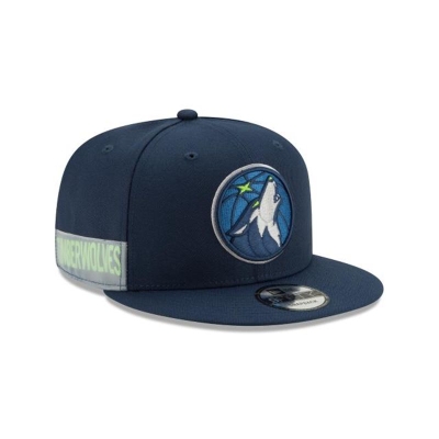 Blue Minnesota Timberwolves Hat - New Era NBA Clear Feature 9FIFTY Snapback Caps USA8716409